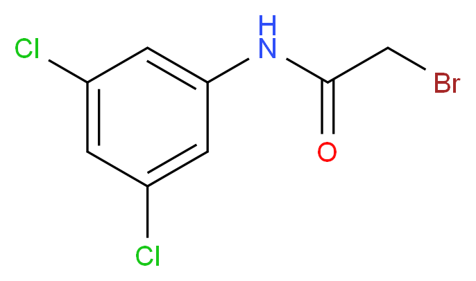 N1-(3,5-dichlorophenyl)-2-bromoacetamide_分子结构_CAS_57339-11-4)