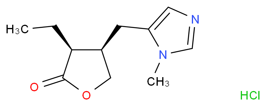 Pilocarpine HCl_分子结构_CAS_54-71-7)