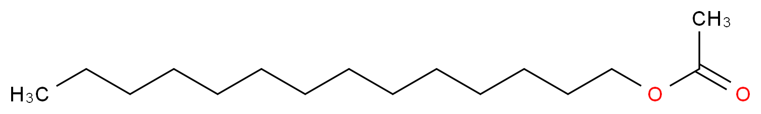 tetradecyl acetate_分子结构_CAS_638-59-5