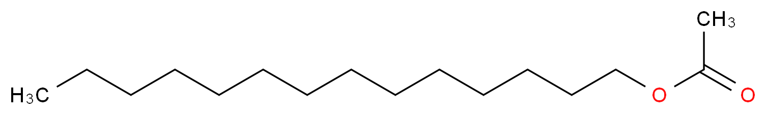 Tetradecyl acetate_分子结构_CAS_638-59-5)