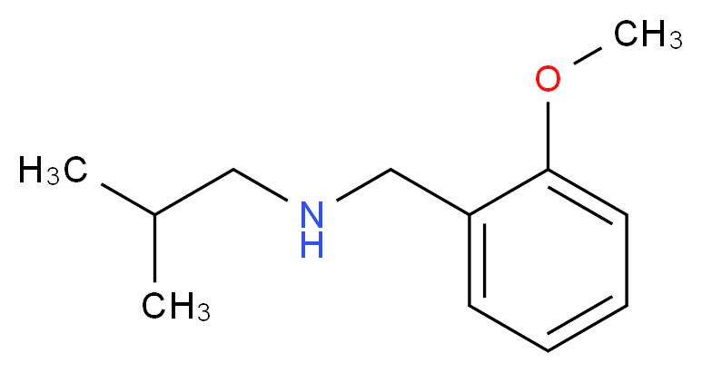 [(2-methoxyphenyl)methyl](2-methylpropyl)amine_分子结构_CAS_869942-72-3