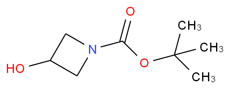 N-Boc-3-Hydroxyazetidine_分子结构_CAS_141699-55-0)