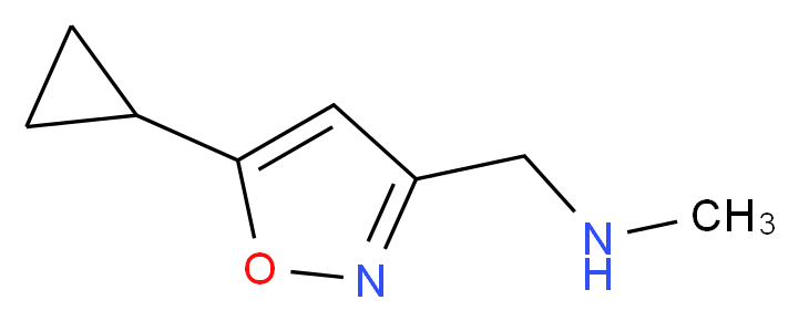 [(5-cyclopropyl-1,2-oxazol-3-yl)methyl](methyl)amine_分子结构_CAS_1160246-02-5