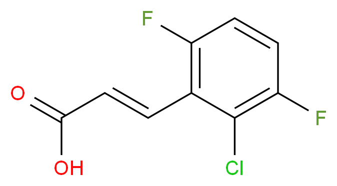 2-Chloro-3,6-difluorocinnamic acid 97%_分子结构_CAS_)