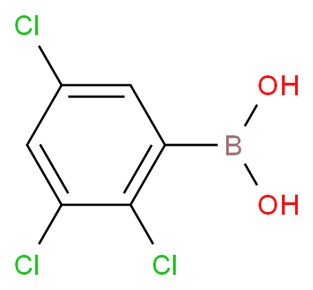 (2,3,5-trichlorophenyl)boronic acid_分子结构_CAS_212779-19-6