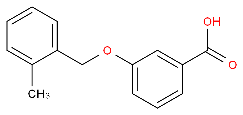 3-[(2-Methylbenzyl)oxy]benzoic acid_分子结构_CAS_)