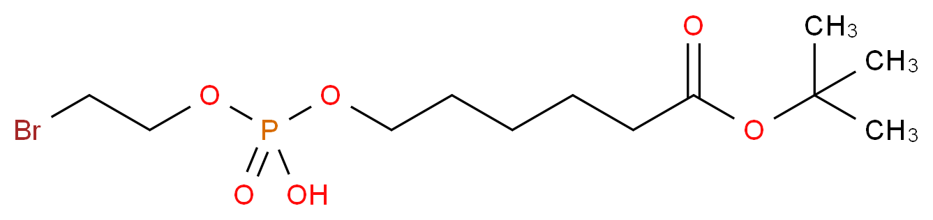(2-bromoethoxy)({[6-(tert-butoxy)-6-oxohexyl]oxy})phosphinic acid_分子结构_CAS_73839-25-5