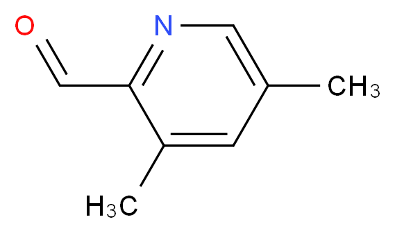 3,5-dimethylpyridine-2-carbaldehyde_分子结构_CAS_675138-02-0