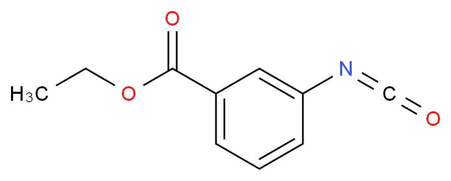 Ethyl 3-isocyanatobenzoate_分子结构_CAS_67531-68-4)