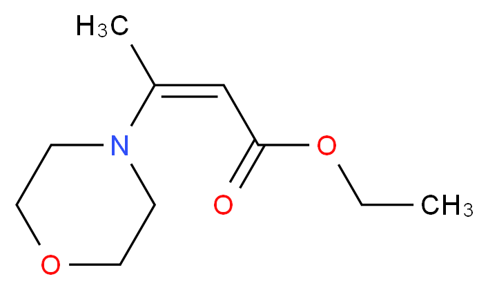 ethyl (2Z)-3-(morpholin-4-yl)but-2-enoate_分子结构_CAS_36277-32-4