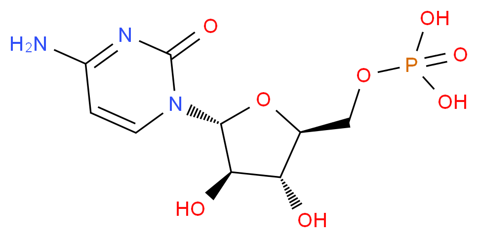 Cytidine-5'-Monophosphate_分子结构_CAS_84-52-6)