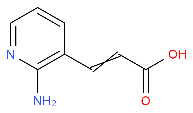 3-(2-氨基-3-吡啶基)丙烯酸_分子结构_CAS_773131-96-7)