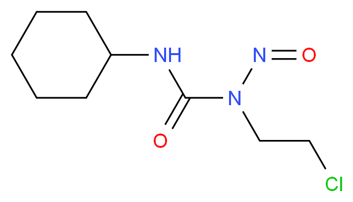 3-(2-chloroethyl)-1-cyclohexyl-3-nitrosourea_分子结构_CAS_13010-47-4