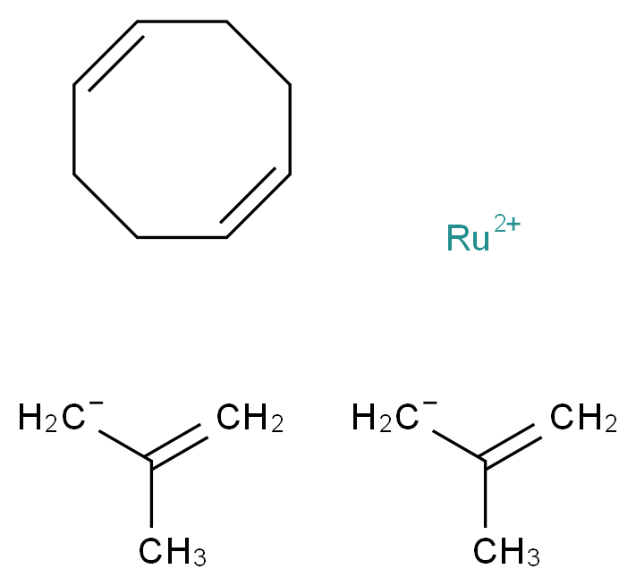 λ<sup>2</sup>-ruthenium(2+) ion (1Z,5Z)-cycloocta-1,5-diene bis(2-methylprop-2-en-1-ide)_分子结构_CAS_12289-94-0