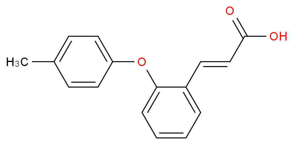 3-[2-(4-Methylphenoxy)phenyl]acrylic acid_分子结构_CAS_)