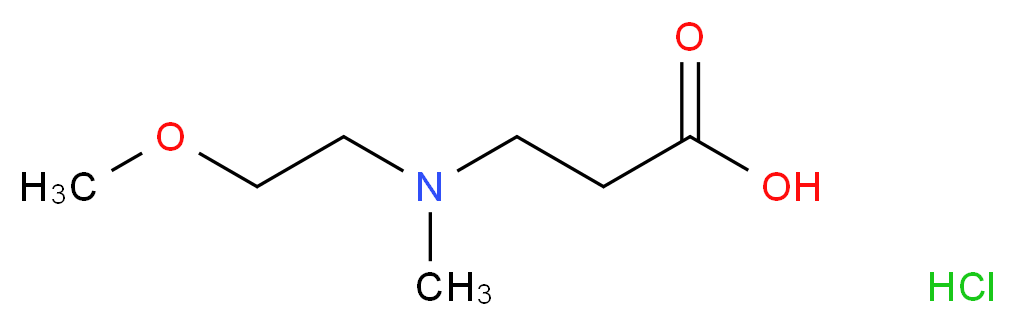 3-[(2-Methoxyethyl)(methyl)amino]propanoic acid hydrochloride_分子结构_CAS_)