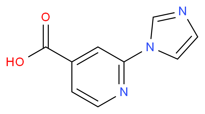 2-(1H-imidazol-1-yl)pyridine-4-carboxylic acid_分子结构_CAS_)