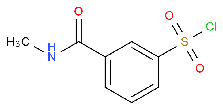 3-[(methylamino)carbonyl]benzenesulfonyl chloride_分子结构_CAS_1016715-95-9)