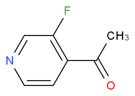 1-(3-Fluoropyridin-4-yl)ethanone_分子结构_CAS_87674-21-3)