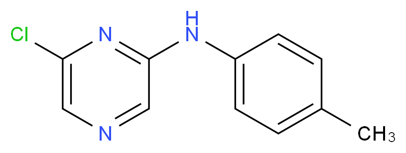 6-Chloro-N-(4-methylphenyl)-2-pyrazinamine_分子结构_CAS_)