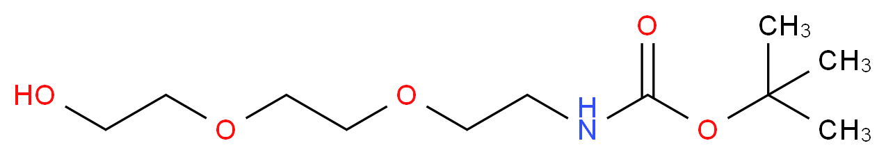 tert-butyl N-{2-[2-(2-hydroxyethoxy)ethoxy]ethyl}carbamate_分子结构_CAS_139115-92-7