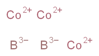 tris(λ<sup>2</sup>-cobalt(2+) ion) bis(λ<sup>5</sup>-boranetriide)_分子结构_CAS_12619-68-0