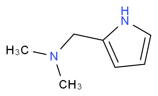 dimethyl(1H-pyrrol-2-ylmethyl)amine_分子结构_CAS_14745-84-7