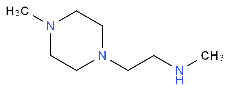 methyl[2-(4-methylpiperazin-1-yl)ethyl]amine_分子结构_CAS_98545-15-4