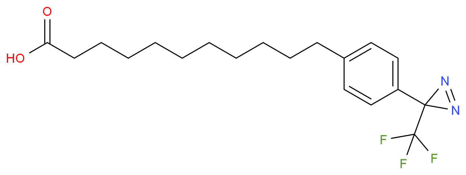 4-[3-(Trifluoromethyl)-3H-diazirin-3-yl]benzeneundecanoic Acid _分子结构_CAS_113274-80-9)