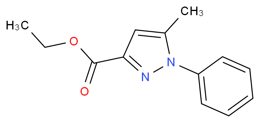 ethyl 5-methyl-1-phenyl-1H-pyrazole-3-carboxylate_分子结构_CAS_81153-64-2