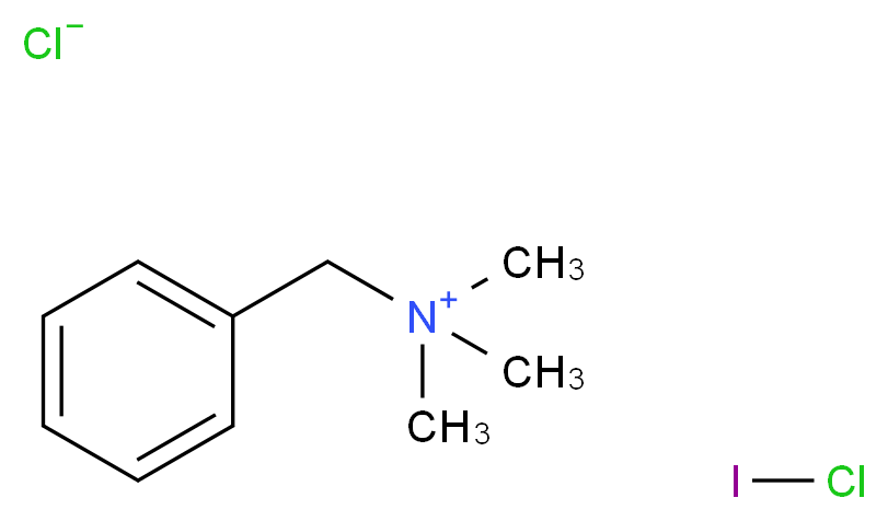 benzyltrimethylazanium iodochlorane chloride_分子结构_CAS_114971-52-7