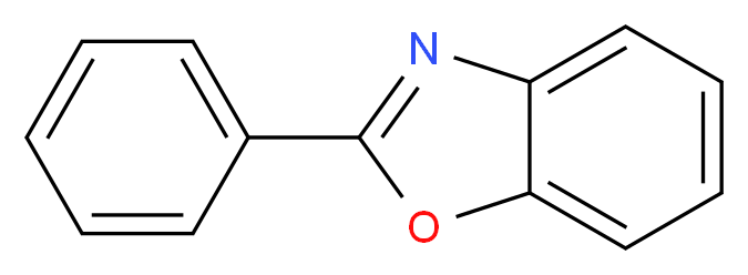 2-phenyl-1,3-benzoxazole_分子结构_CAS_833-50-1