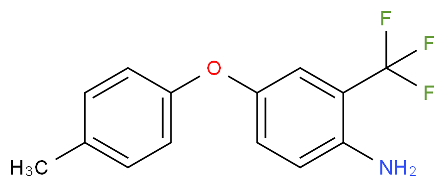 4-(4-Methylphenoxy)-2-(trifluoromethyl)aniline_分子结构_CAS_)
