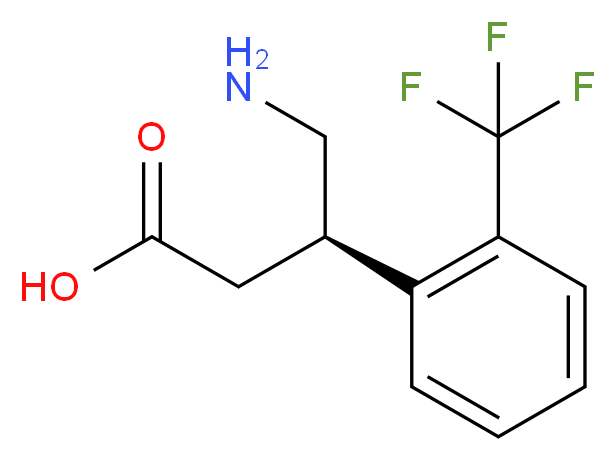 (R)-4-amino-3-(2-(trifluoromethyl)phenyl)butanoic acid_分子结构_CAS_1260595-22-9)