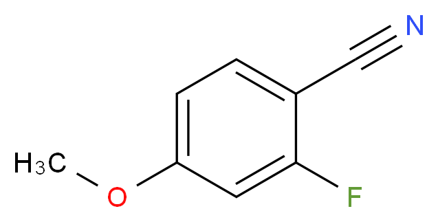 2-fluoro-4-methoxybenzonitrile_分子结构_CAS_94610-82-9