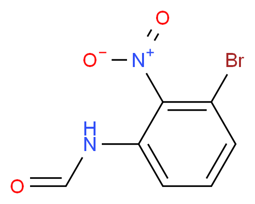 N-(3-bromo-2-nitrophenyl)formamide_分子结构_CAS_1215205-92-7