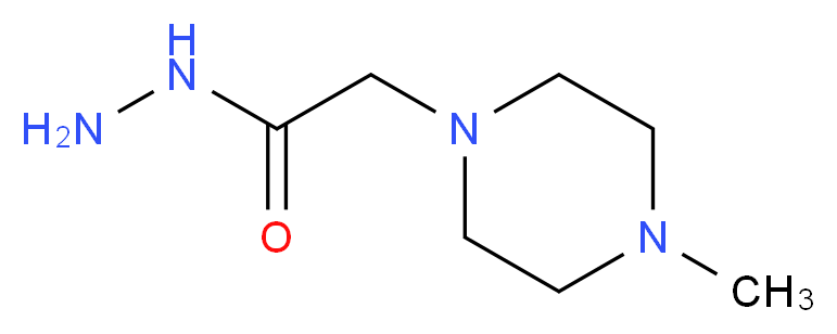 2-(4-methylpiperazin-1-yl)acetohydrazide_分子结构_CAS_24632-44-8