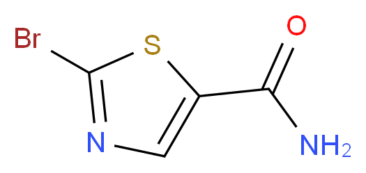 2-bromo-1,3-thiazole-5-carboxamide_分子结构_CAS_848499-31-0