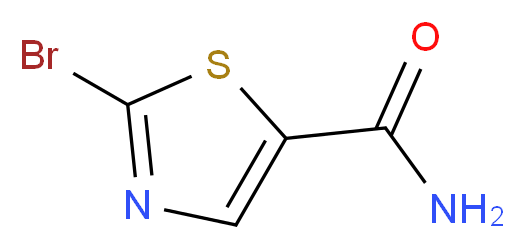 2-Bromothiazole-5-carboxamide_分子结构_CAS_848499-31-0)