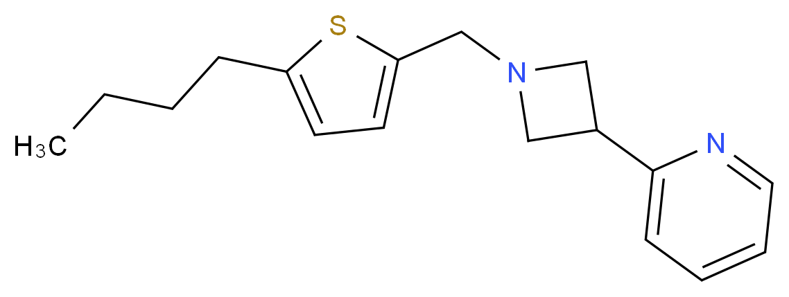 2-{1-[(5-butyl-2-thienyl)methyl]-3-azetidinyl}pyridine_分子结构_CAS_)