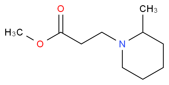 Methyl 3-(2-methylpiperidin-1-yl)propanoate_分子结构_CAS_)