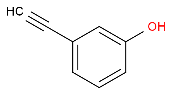 3-ethynylphenol_分子结构_CAS_10401-11-3