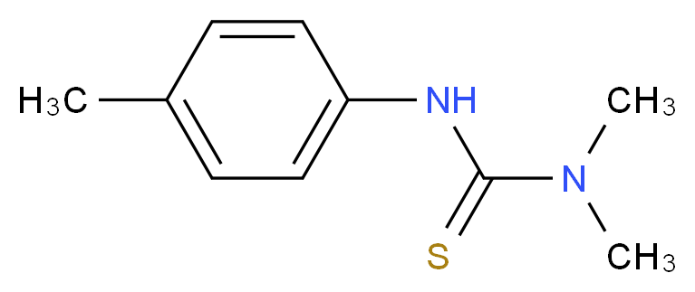 N,N-DIMETHYL-N'-(P-TOLY)THIOUREA_分子结构_CAS_2741-13-1)