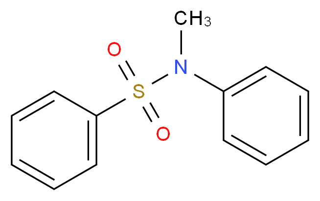 N-Methyl-N-phenylbenzenesulfonamide_分子结构_CAS_90-10-8)