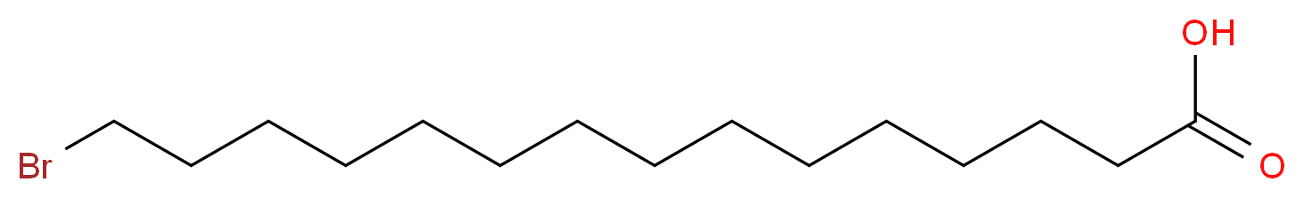 15-bromopentadecanoic acid_分子结构_CAS_56523-59-2