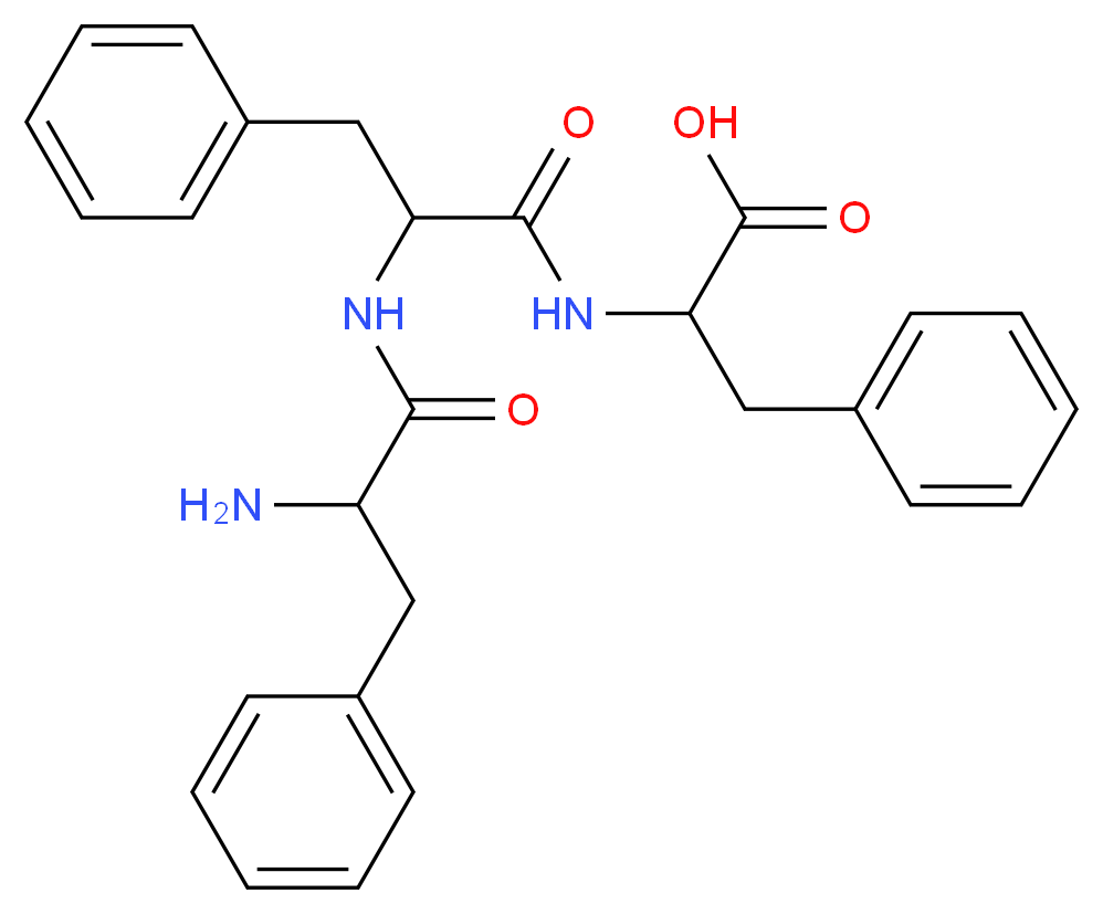 2-[2-(2-amino-3-phenylpropanamido)-3-phenylpropanamido]-3-phenylpropanoic acid_分子结构_CAS_2578-81-6