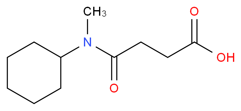 3-[cyclohexyl(methyl)carbamoyl]propanoic acid_分子结构_CAS_714278-92-9