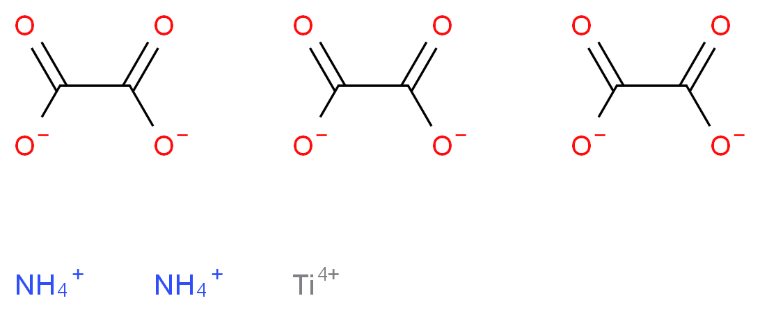 titanium(4+) ion diammonium trioxalate_分子结构_CAS_10580-03-7