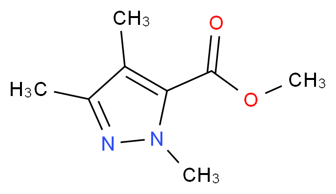 methyl 1,3,4-trimethyl-1H-pyrazole-5-carboxylate_分子结构_CAS_773136-70-2