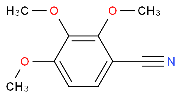2,3,4-三甲氧基苯甲腈_分子结构_CAS_43020-38-8)